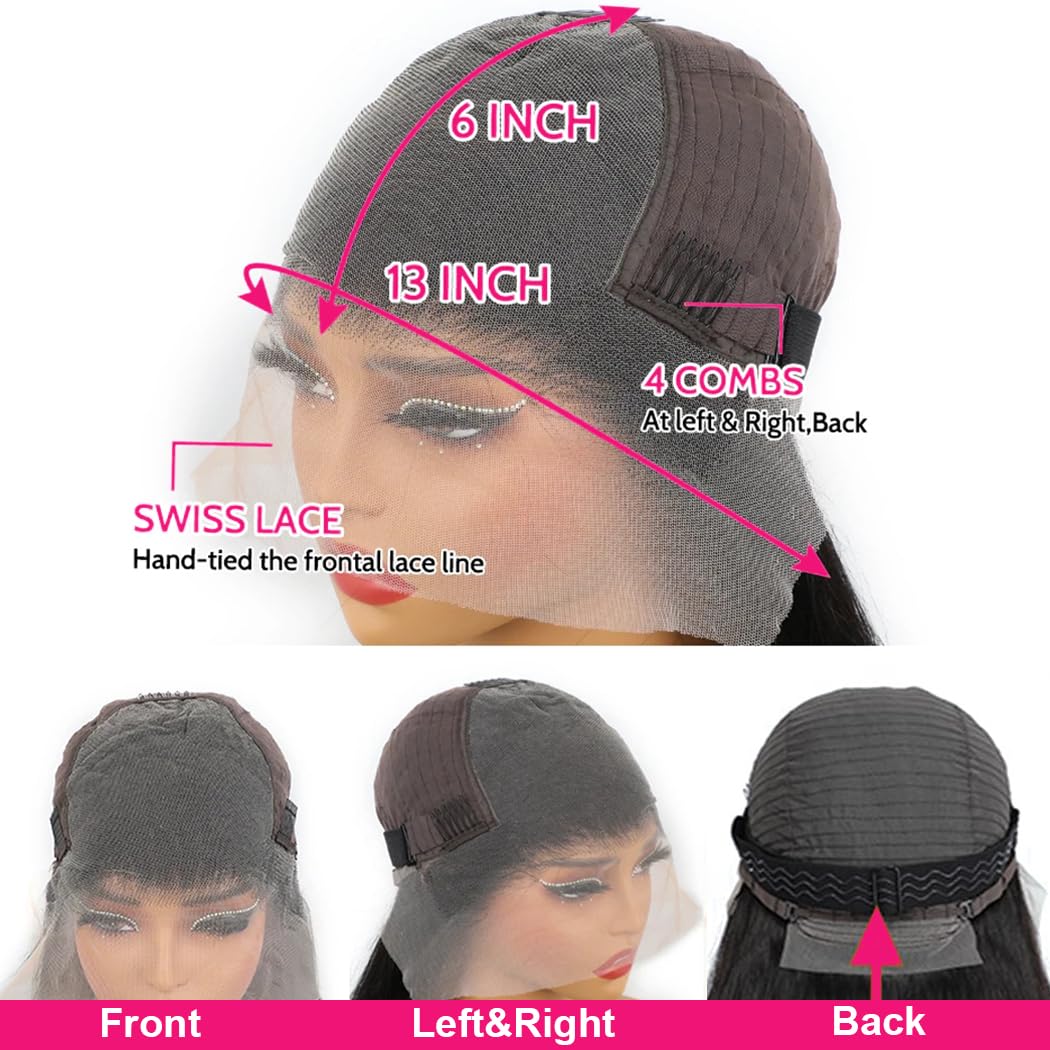 Yeelice Hair glueless cap with clips shows secure fit for easy wear.