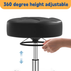 YEEZEE rolling stool quiet wheels glide smoothly with minimal noise.
