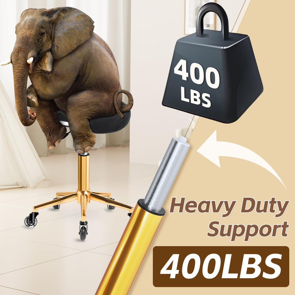 Yeezee saddle stool carbon-steel-base provides sturdy, long-lasting support