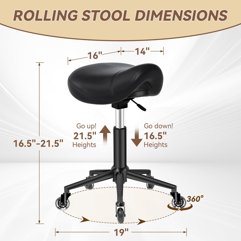 YEEZEE Saddle Stool height adjustment demonstrates easy fit for different desks