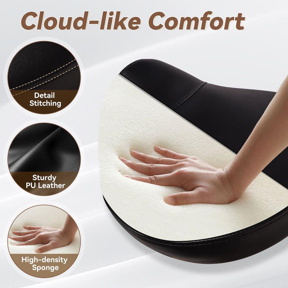 Yeezee saddle stool noise-free-rolling keeps workspace calm and focused