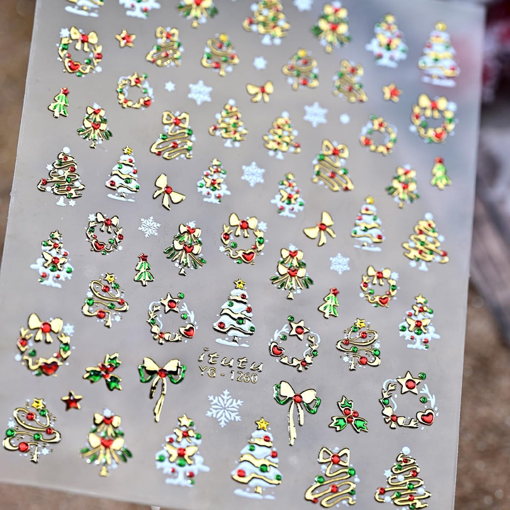 YEFIUO gift-ready nail stickers for holiday gifting.