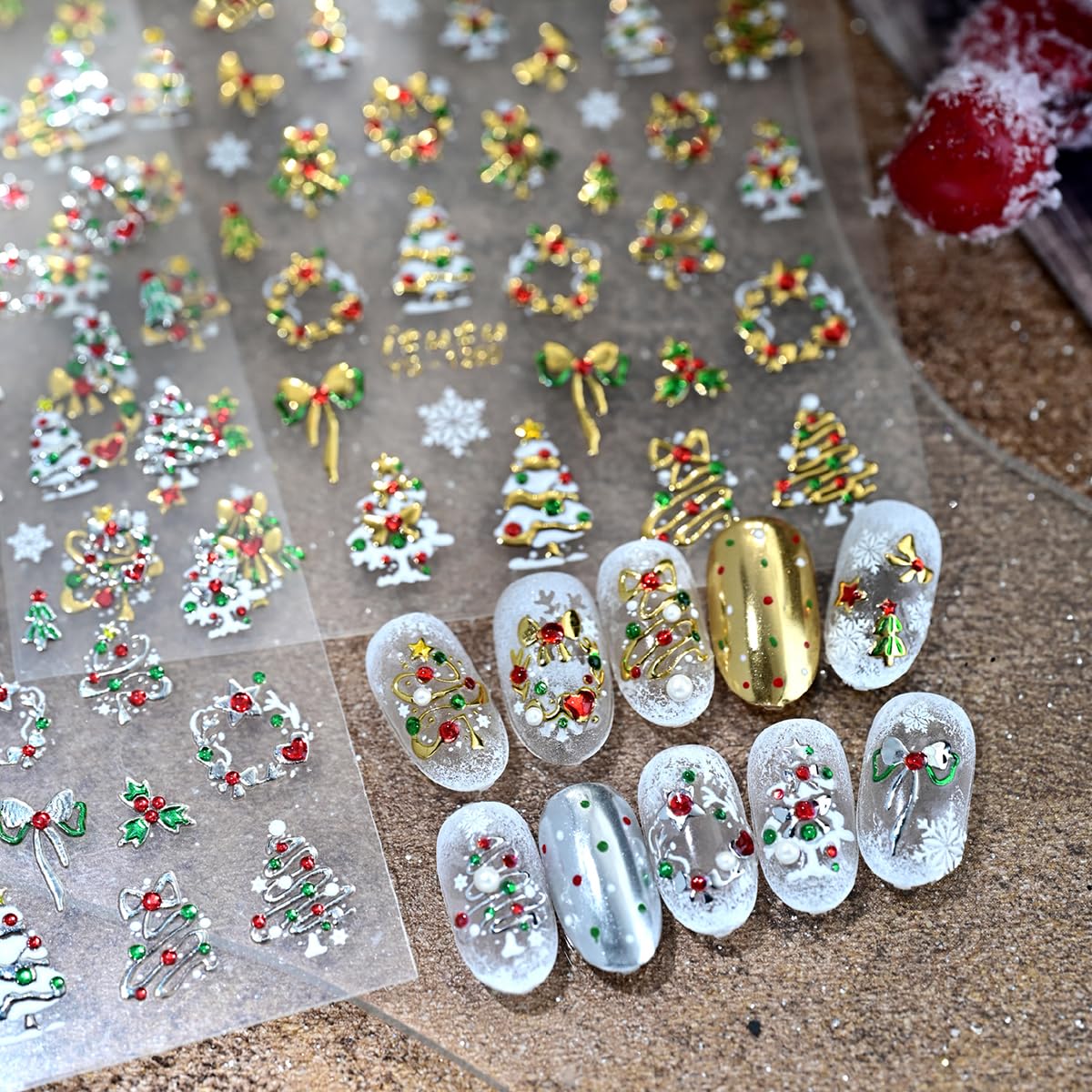 YEFIUO self-adhesive decals for home or salon use.