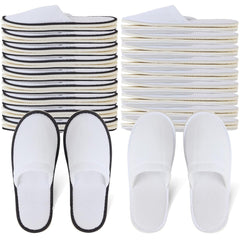 Yeios disposable slippers closed-toe pack—bulk 20 pairs for hotels and guests, easy to stock.