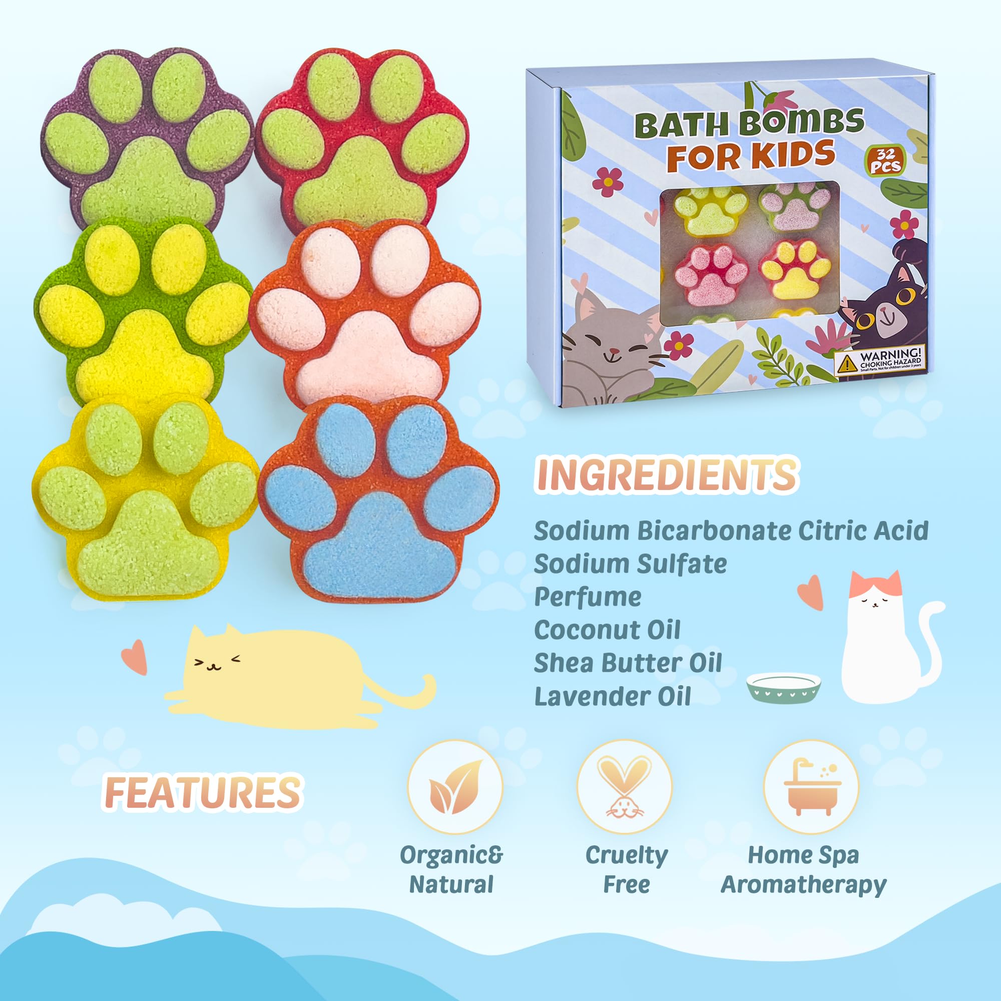 Yekery natural bath bombs feature vegan ingredients for gentle skin friendly tub time