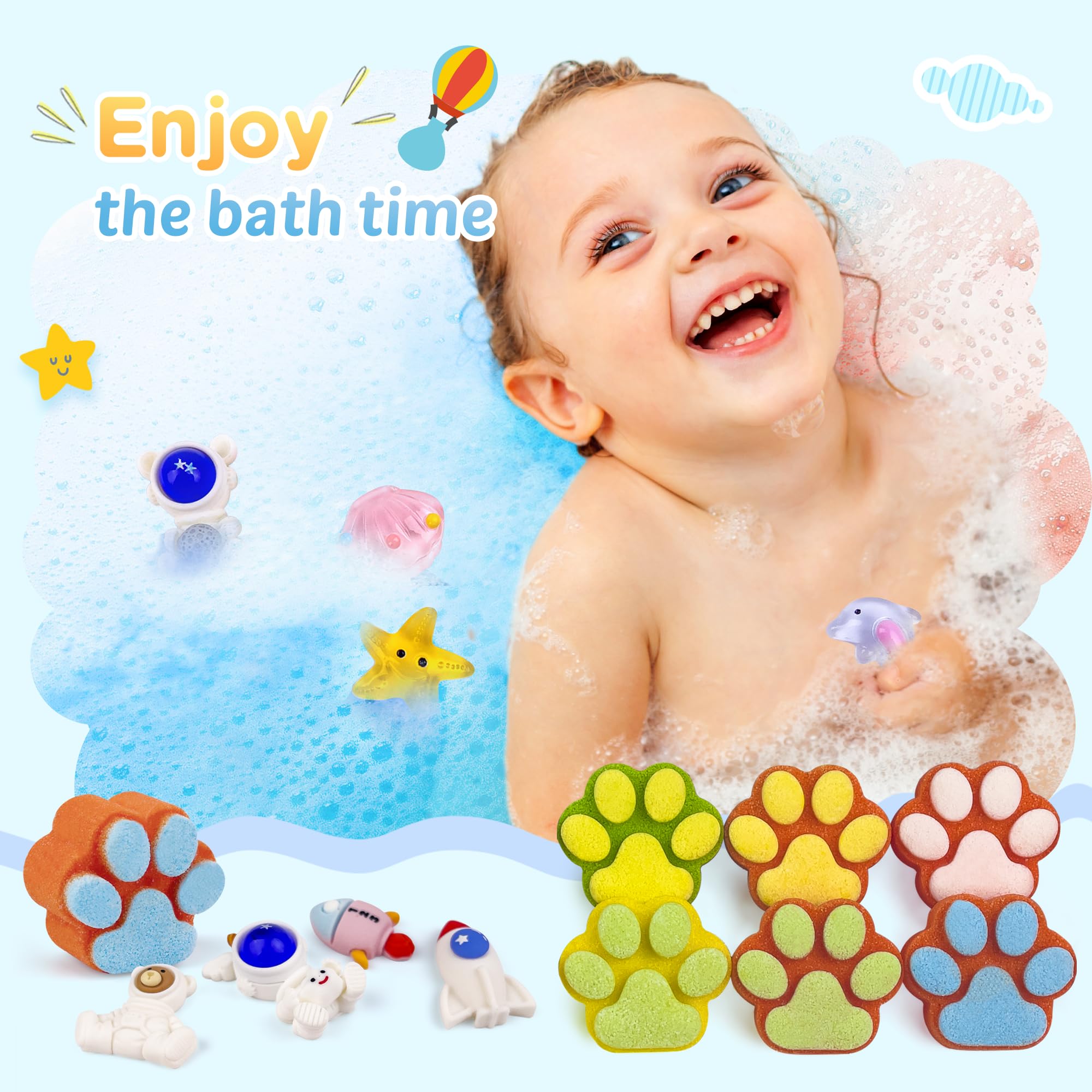 Yekery cruelty free bath bombs emphasize safe drain friendly use for family baths