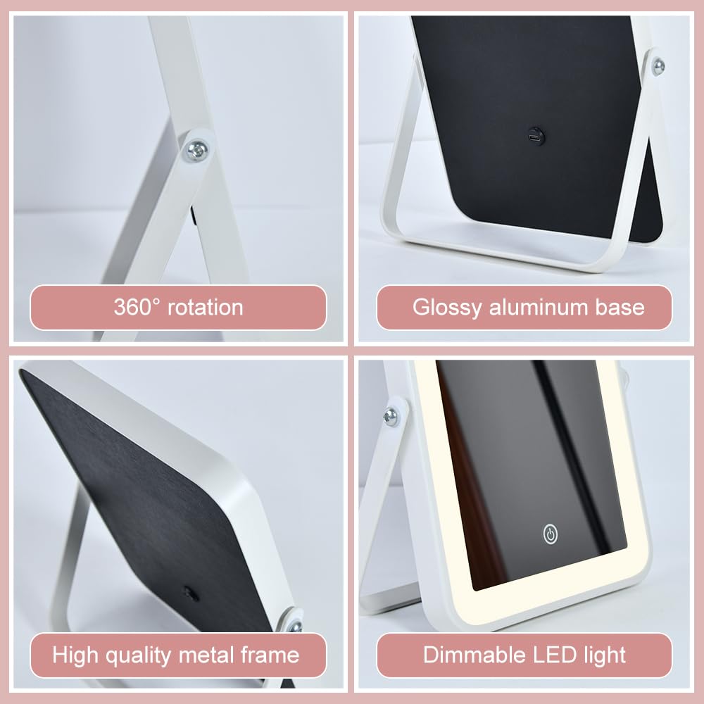 YEKKOPT 8x10 inch mirror offers large, high-definition view