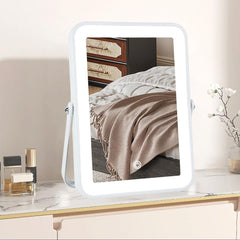 YEKKOPT vanity mirror front view with lights for wide-angle makeup application