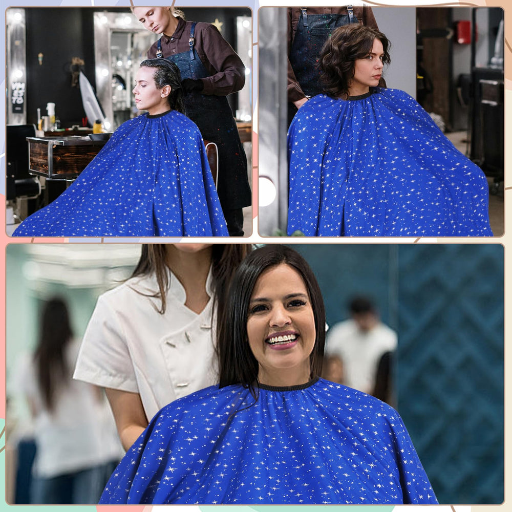 YELEGAI large 56x63 inch cape provides full-body coverage during haircuts.