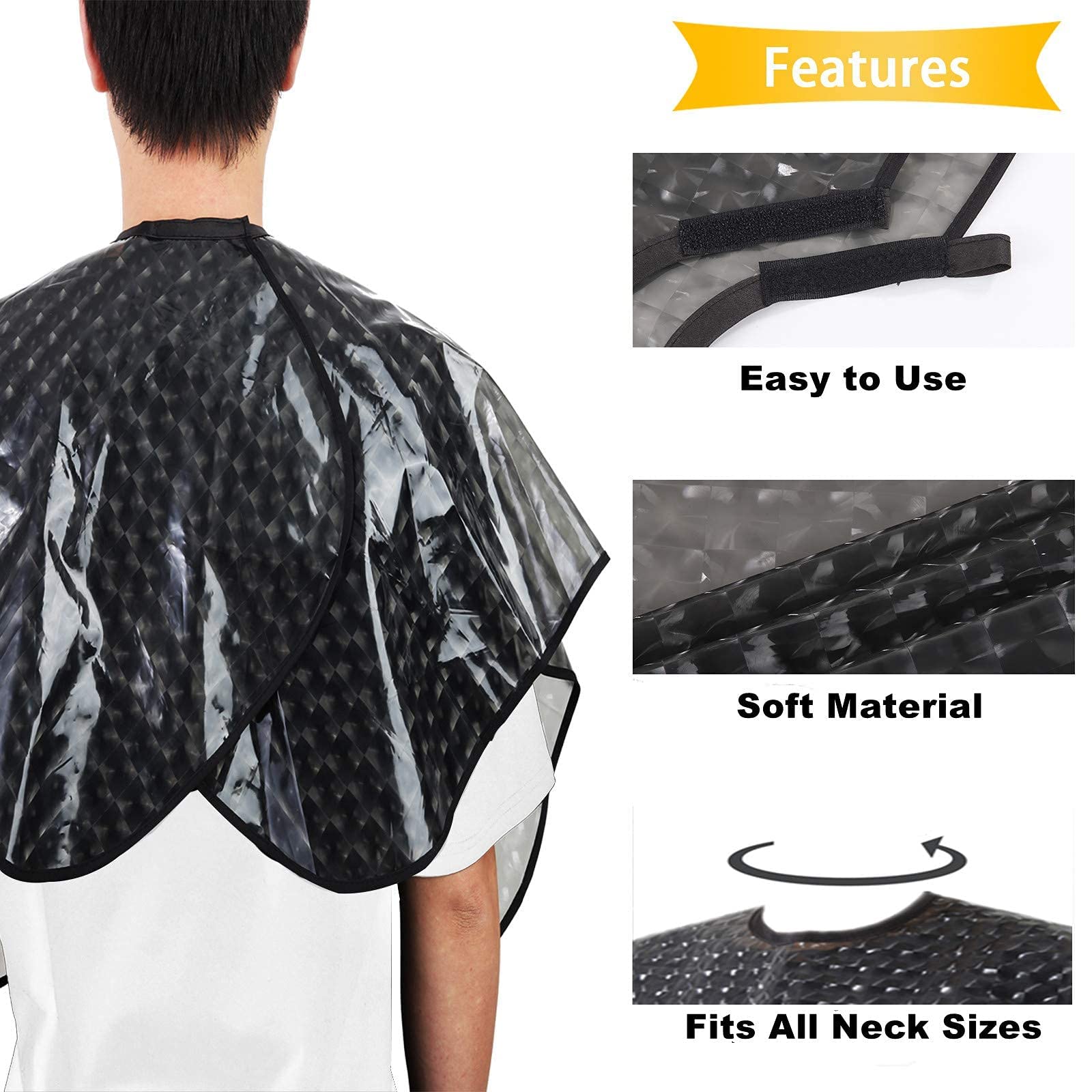 YELEGAI multipurpose hair-color cape enables coloring, cutting, and makeup tasks in one garment.
