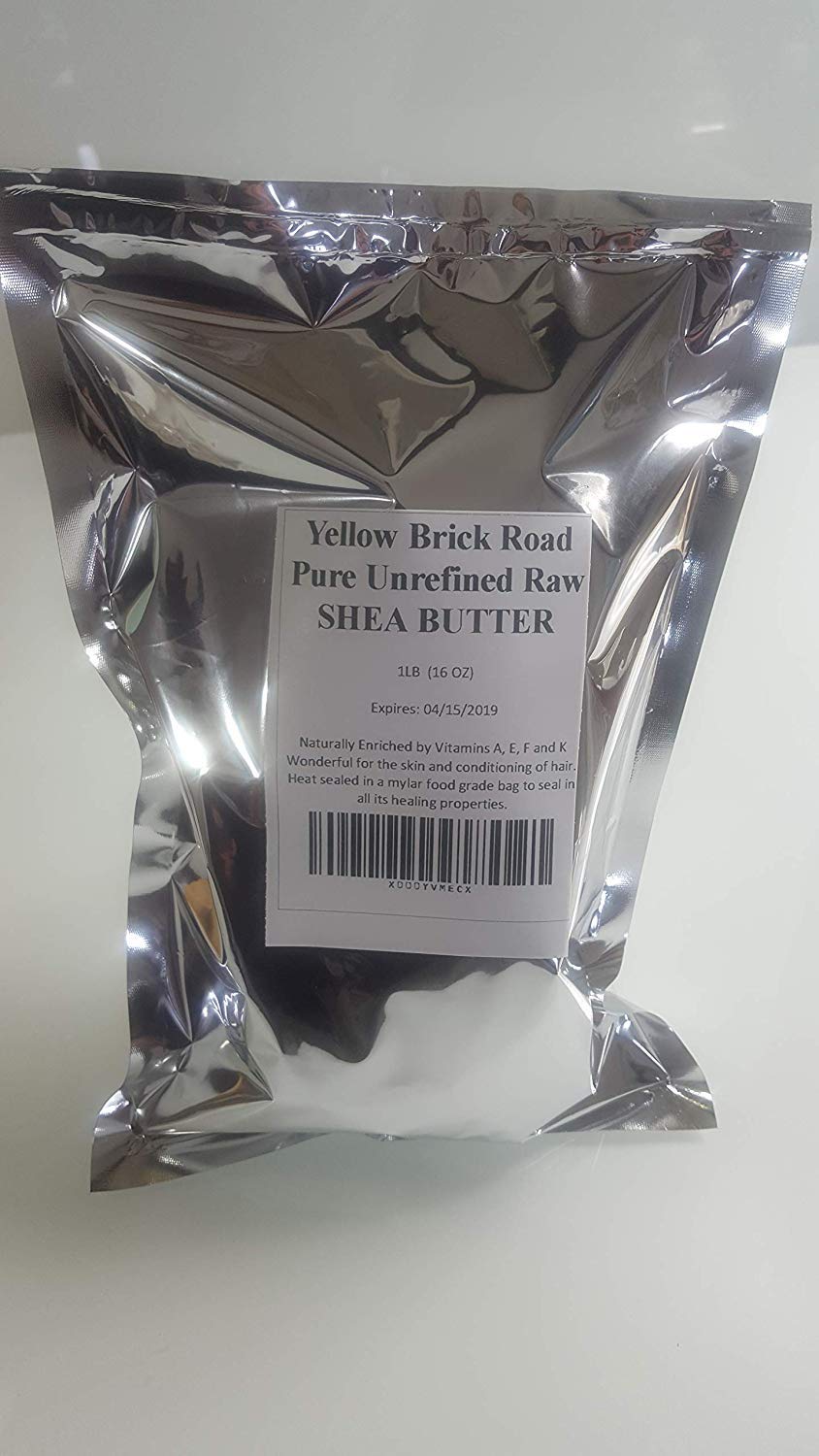 Yellow Brick Road Shea Butter texture scoop for moisturizers.