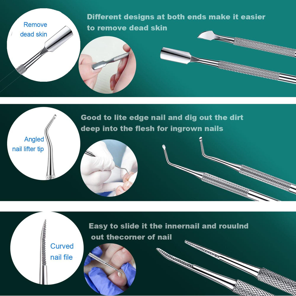 yeoeigm long curved blade ingrown toenail clipper enables clean, confident removal.
