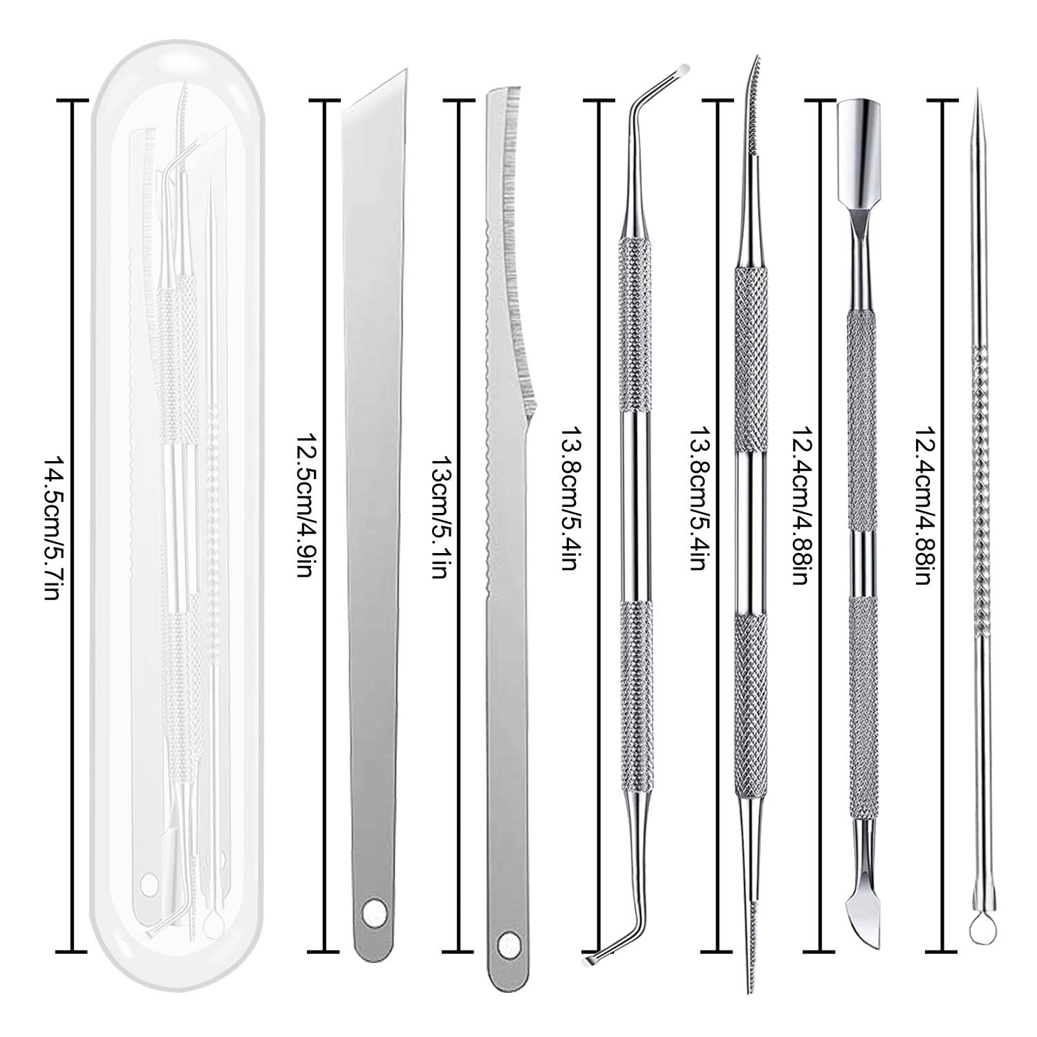yeoeigm toenail file and lifters surgical grade steel for smooth nail shaping.