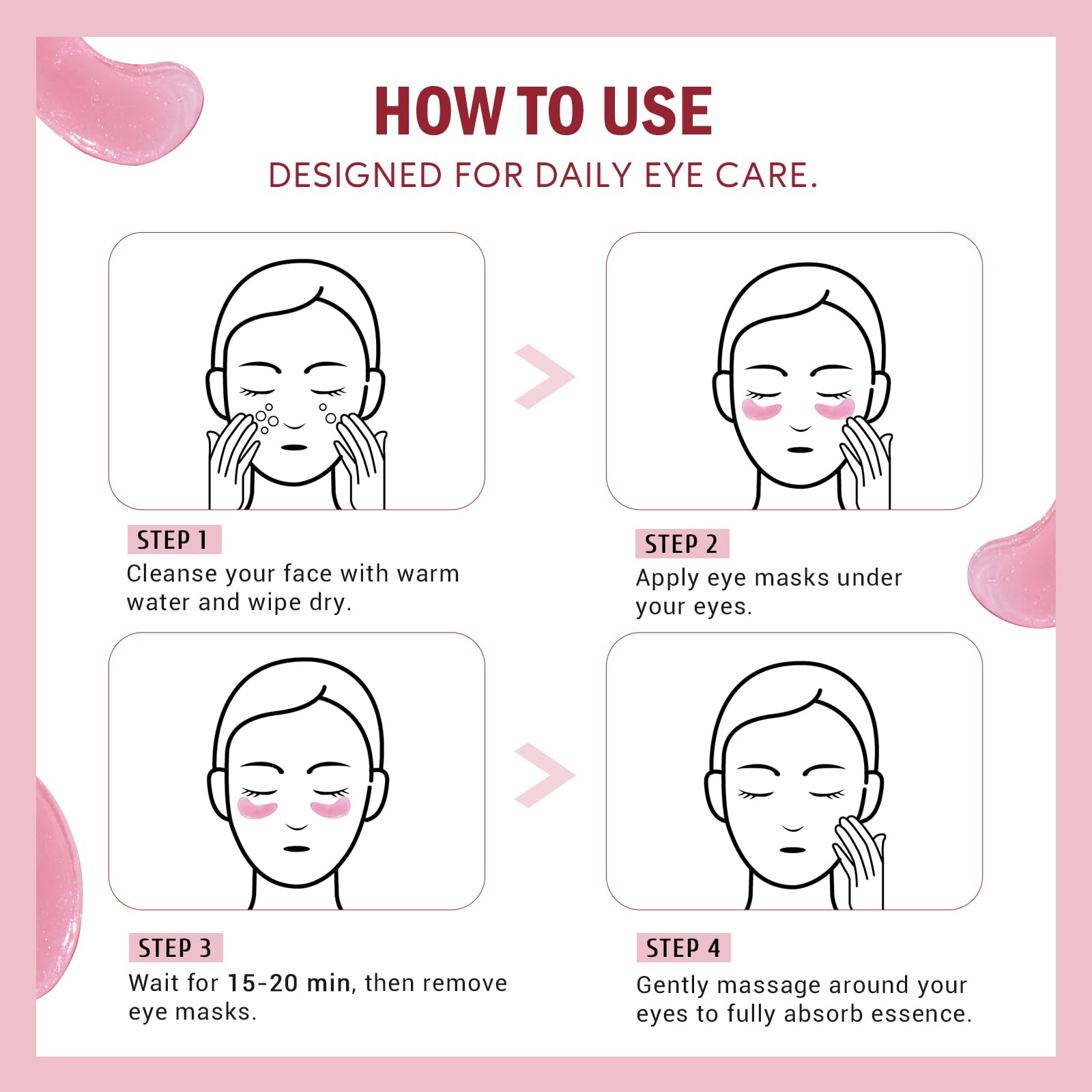 Yeokoe rose extract soothing eye skin and sensitive areas.
