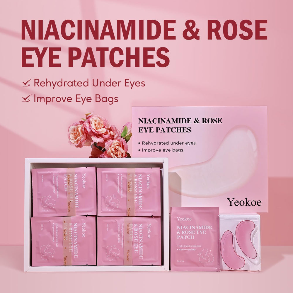 Yeokoe under-eye patches foil pack, ready-to-use hydration on the go.
