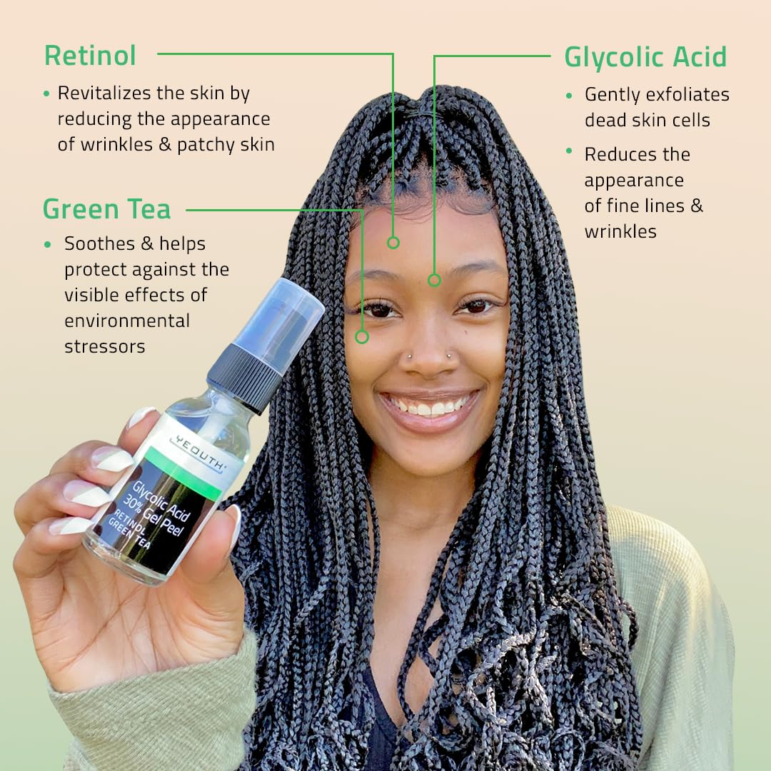 YEOUTH clean skincare ingredients label highlighting paraben- and sulfate-free formula.