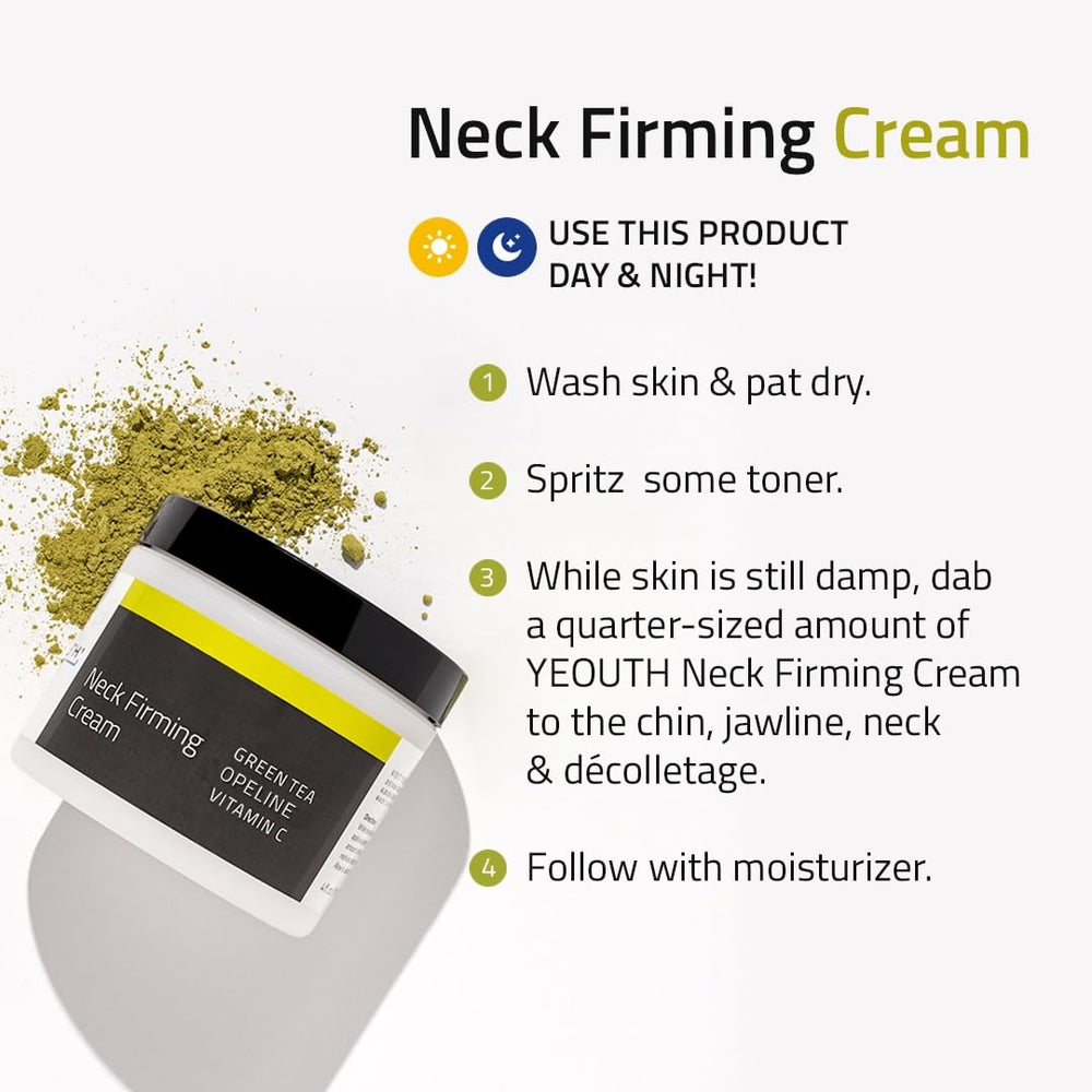 YEOUTH Neck Cream clean formulation emphasizes paraben-free and sulfate-free care
