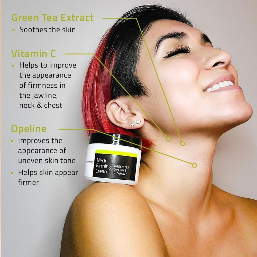 YEOUTH Neck Cream texture swirl reveals creamy, lightweight formula