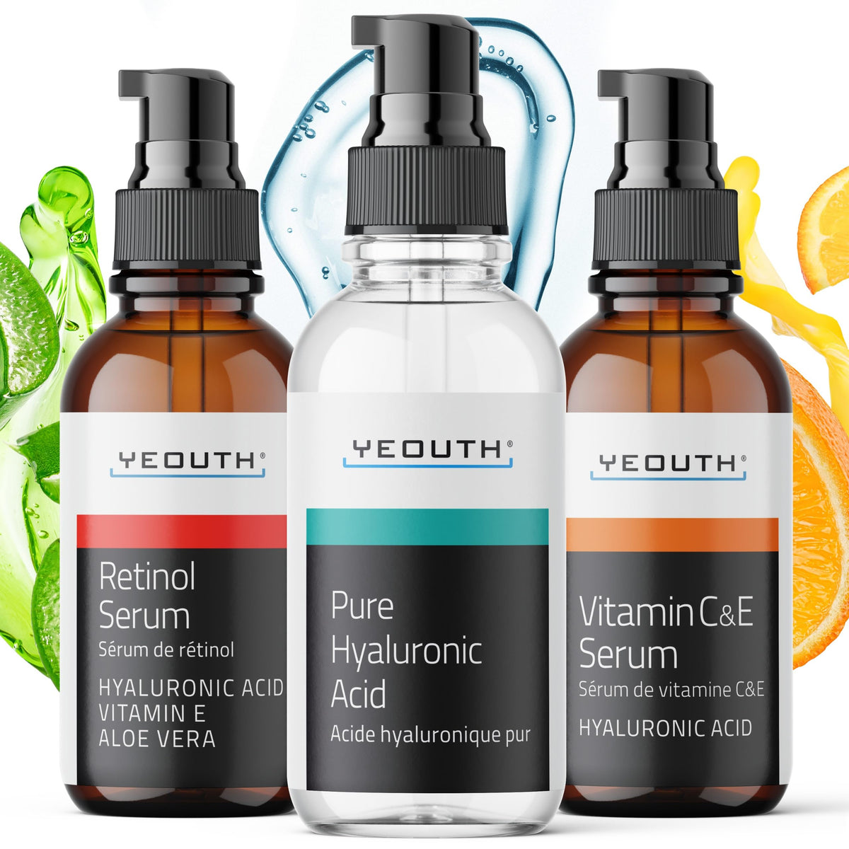 YEOUTH retinol serum bottle for smoother-looking night routine