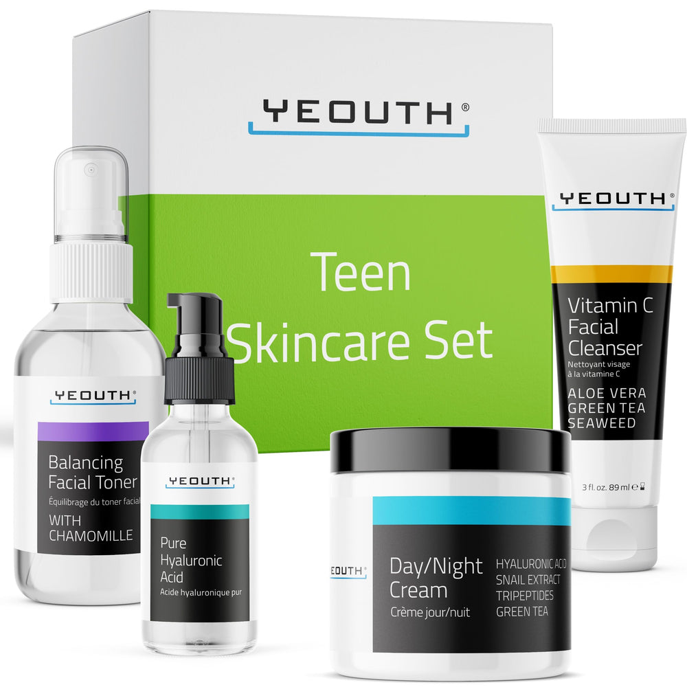 YEOUTH vitamin C cleanser bottle for a refreshing teen skin cleanse and brightened tone