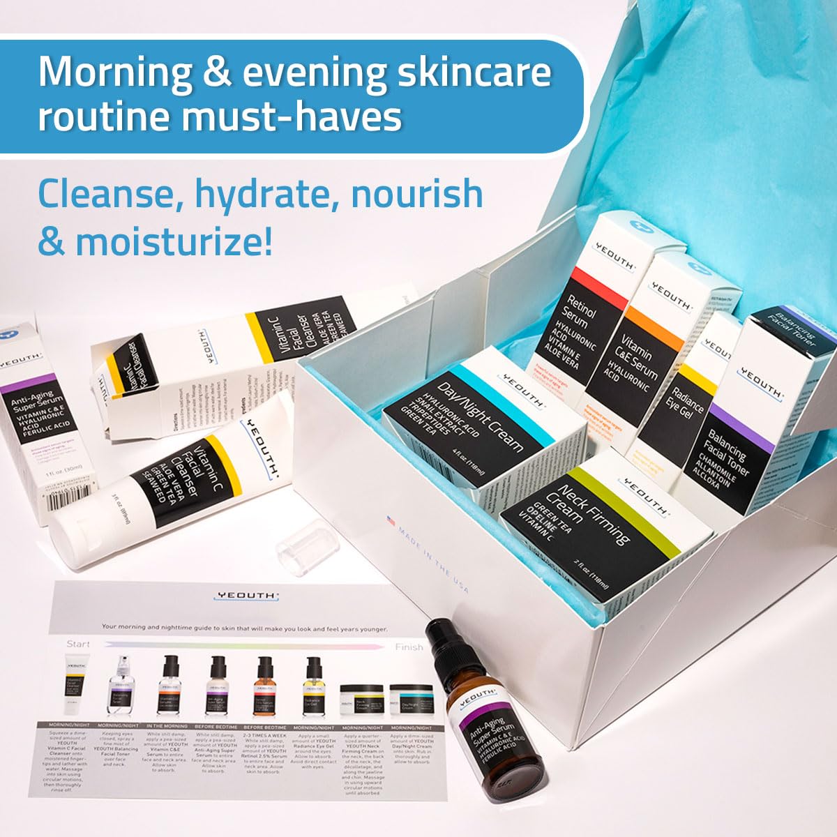 YEOUTH Super Serum dropper; concentrated hydration for overall skin vitality.