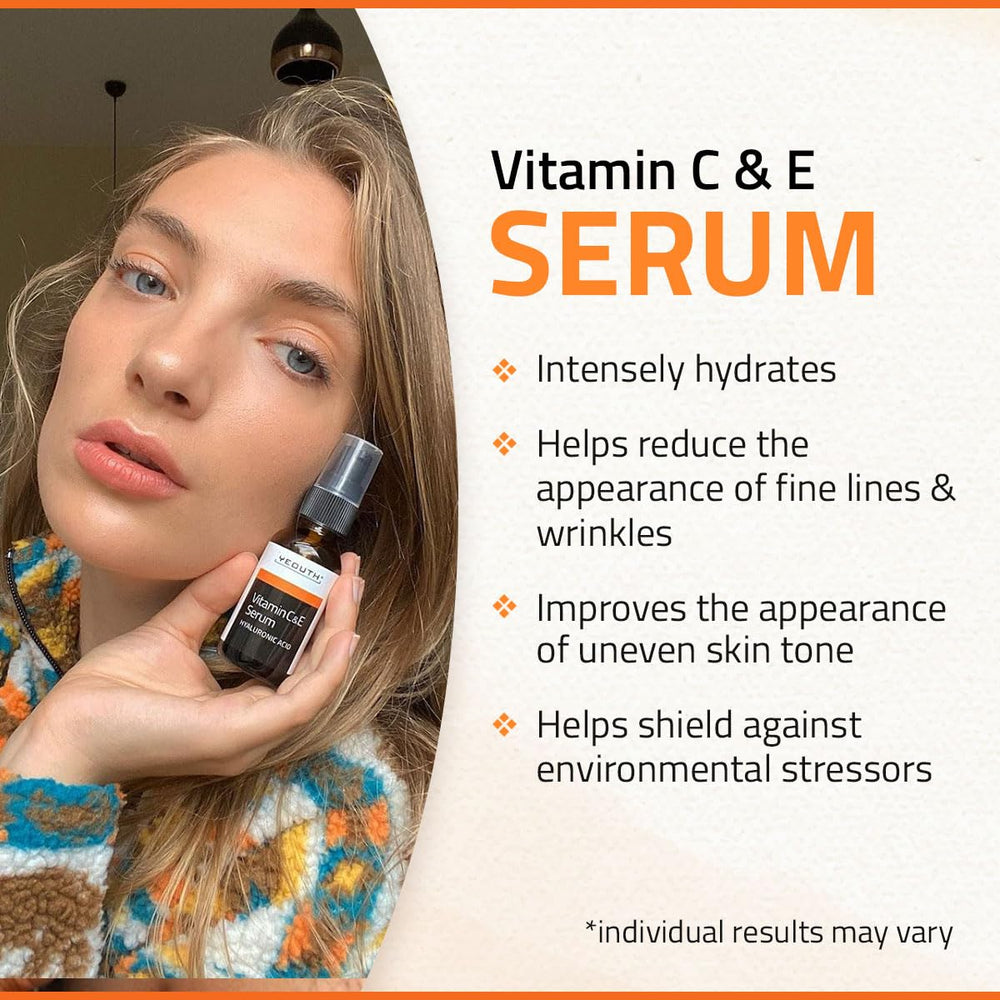 YEOUTH vitamin C serum ingredients vitamin C and E for skin vitality