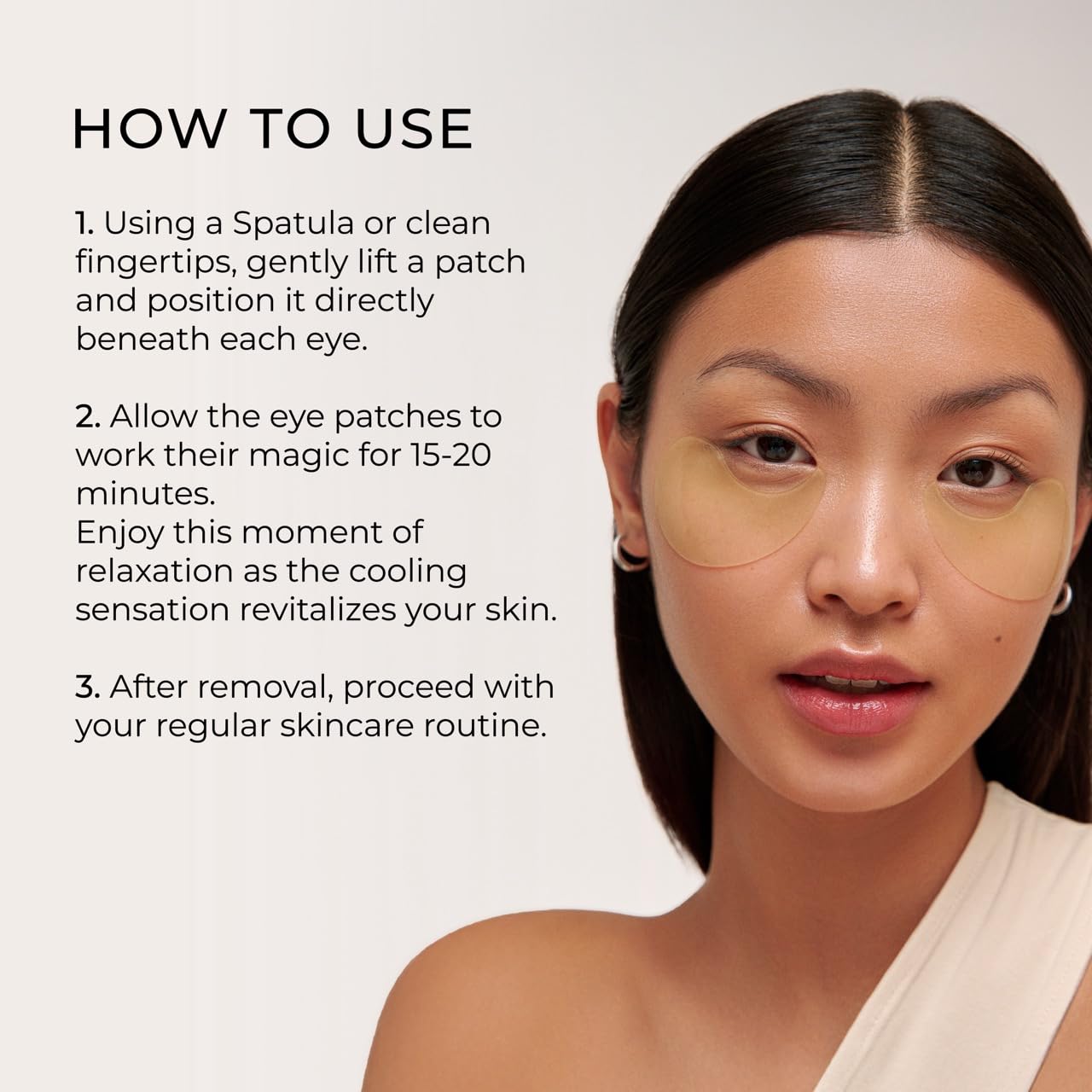 Yepoda vegan Korean eyepatches image highlights all-skin suitability