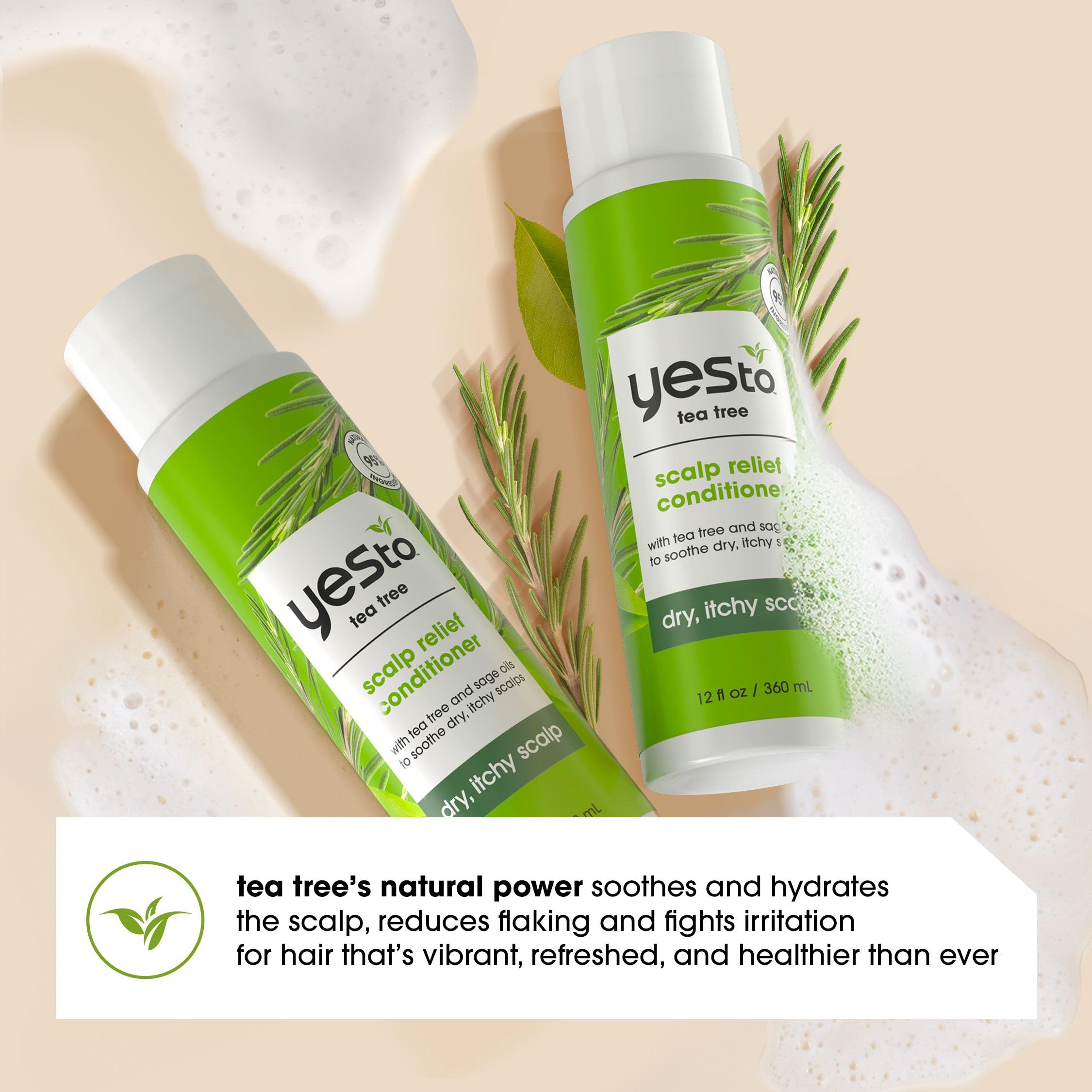 Yes To Tea Tree natural ingredients collection showcases paraben-free, SLS-free formulation.