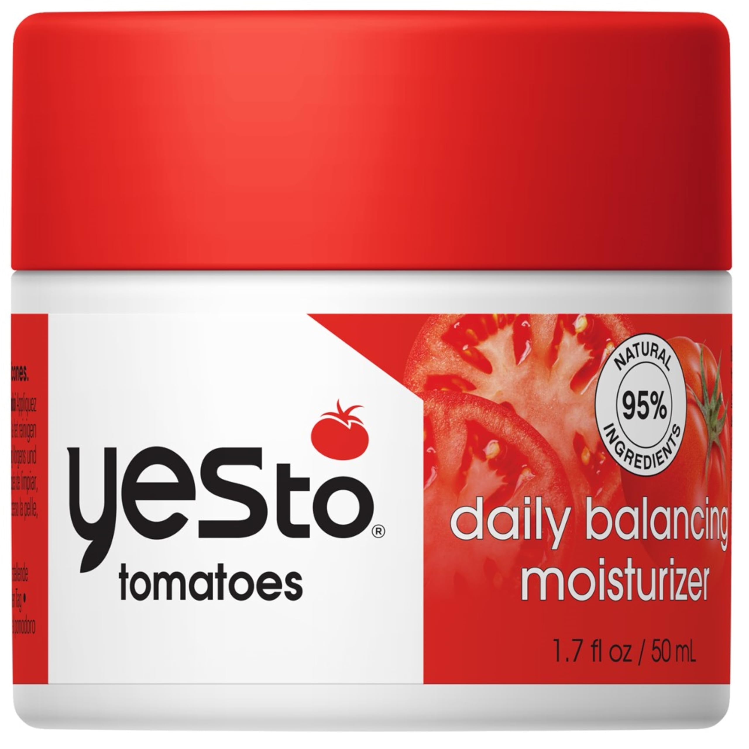 Yes To Tomatoes Daily Balancing Moisturizer bottle front for daily blemish care