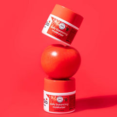 Yes To Tomatoes moisturizer swatch showing matte finish for oily skin