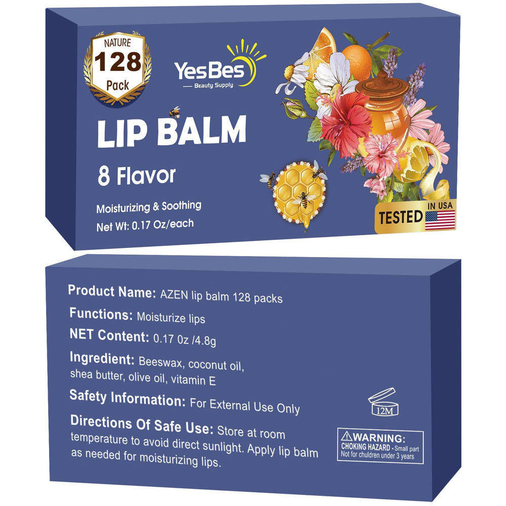 YesBes lip balm gift set showcases eight flavors for gifting and sharing.