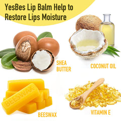 YesBes mint flavor lip balm offers a cool sensation and hydration