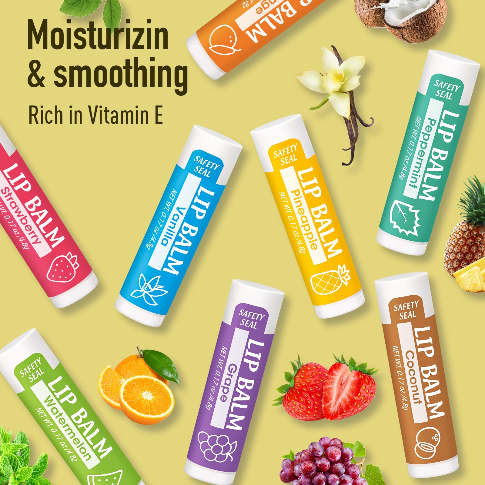 YesBes pineapple flavor lip balm supports soft lips on outdoor adventures