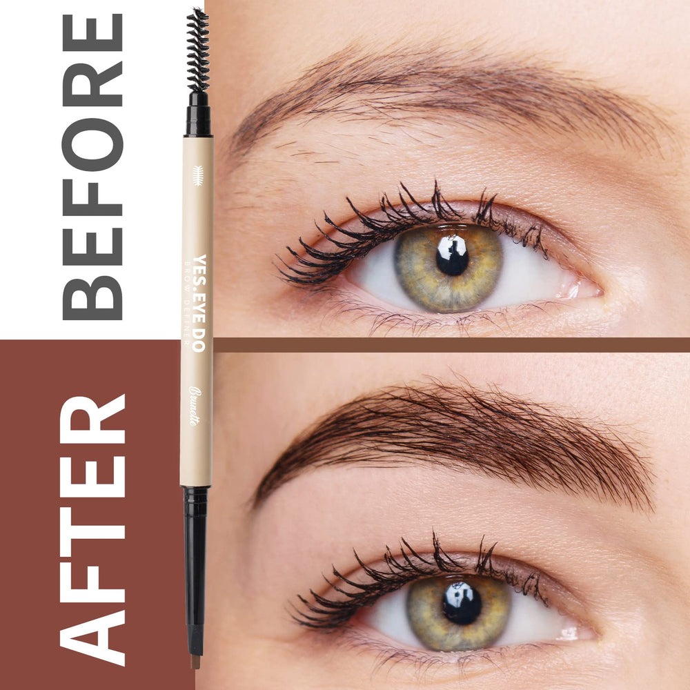 YES.EYE DO retractable design keeps your brow pencil ready without sharpening.