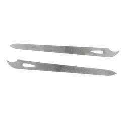 Yeshan nail file front view shows sturdy stainless steel for long-lasting use.