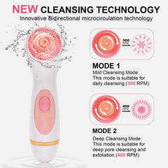 Yevsinbay 2-speed modes close-up shows gentle cleanse and deeper clean options