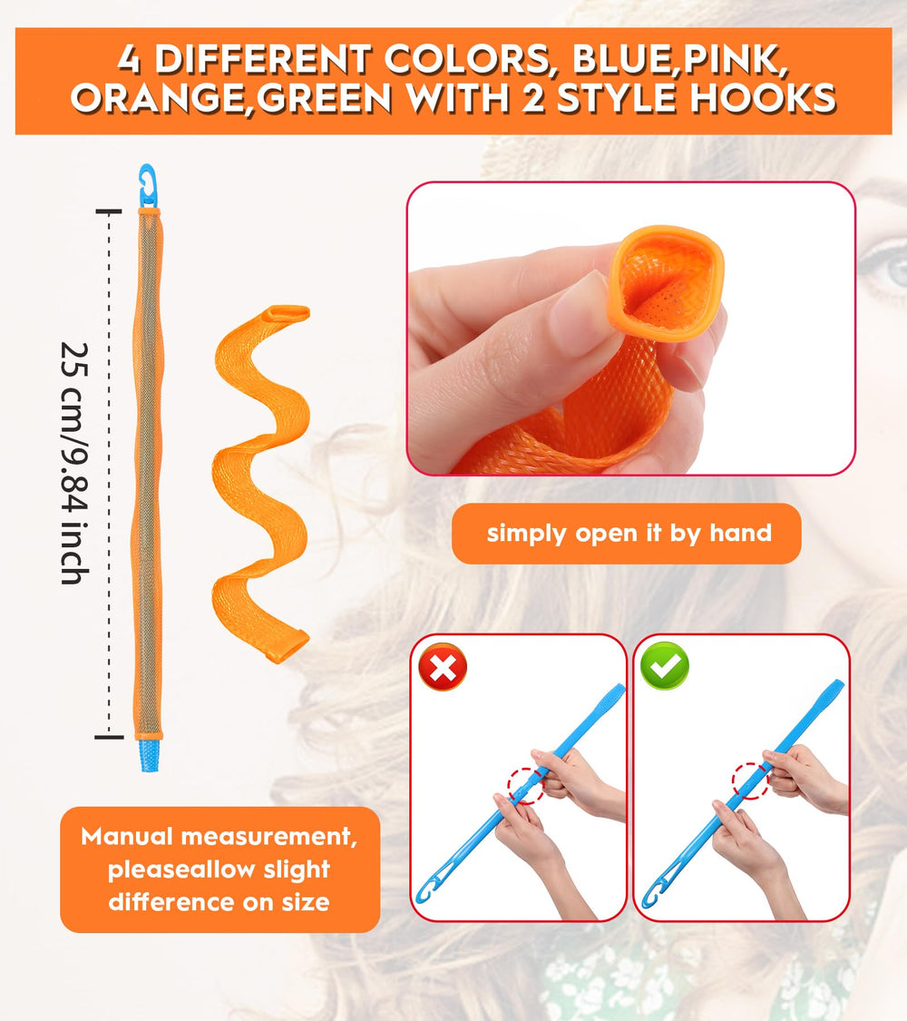 YEVYO heatless-waves-curler-dry-hair-application supports overnight drying for natural-looking waves.