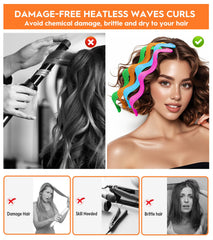 YEVYO heatless-waves-curler-styling-hooks-2-set provides easy sectioning for fast curls.