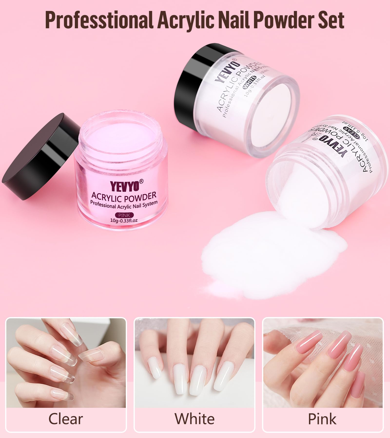 YEVYO mini UV light for fast curing of gel nails.