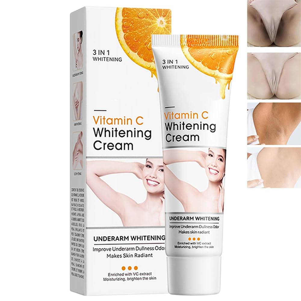 Yeweian underarms cream application smooths skin tone and brightens appearance.
