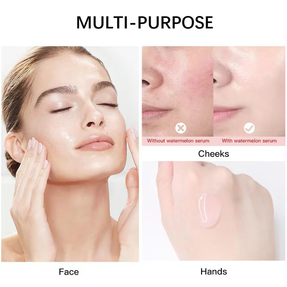 Yeweian Watermelon Niacinamide Serum close-up showing hypoallergenic, gentle formula.