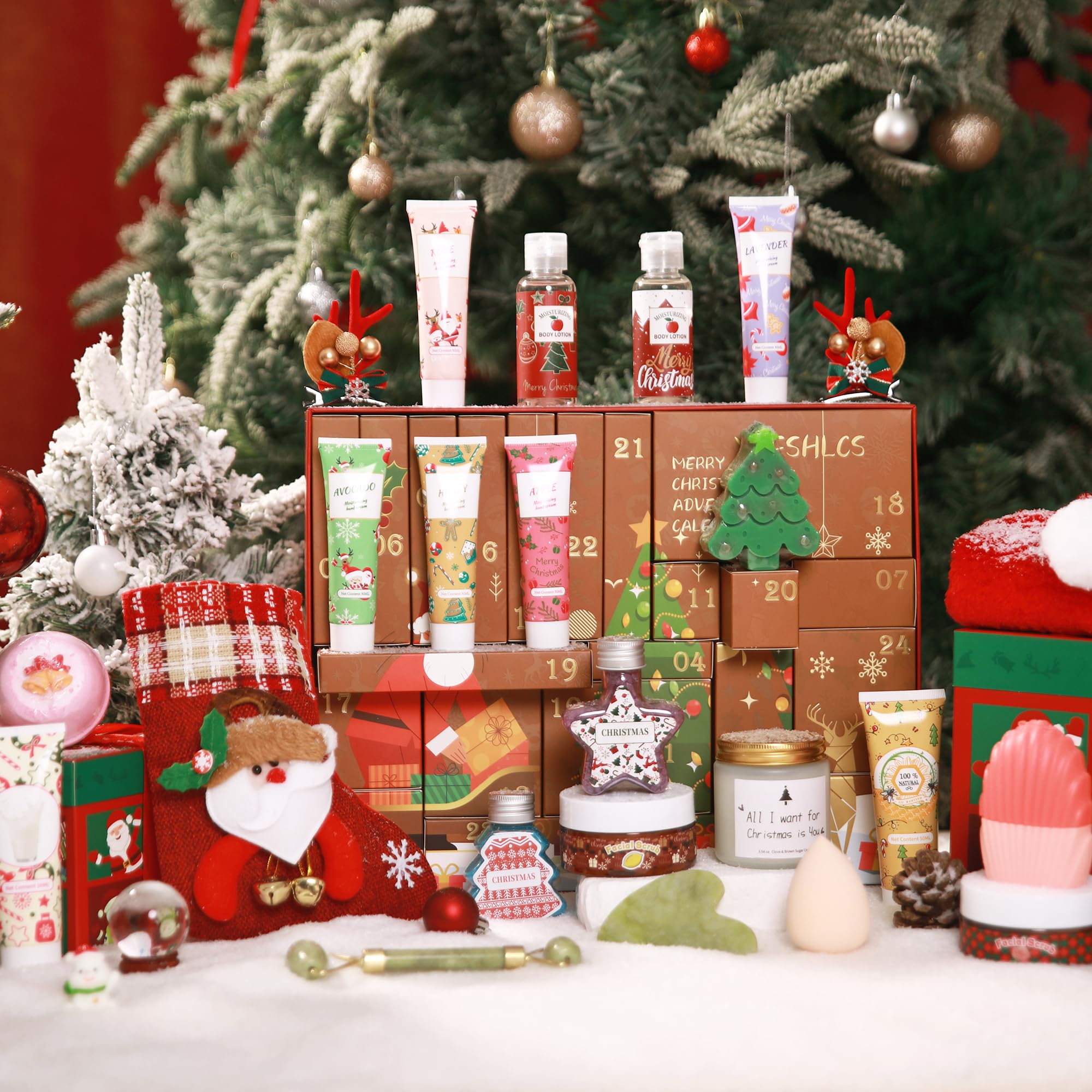 YFFSHLCS Advent Calendar 2025 gift box highlights skincare and beauty surprises.