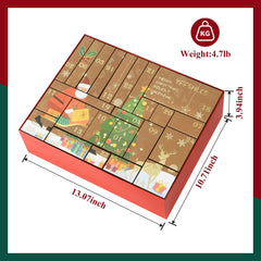 YFFSHLCS Advent Calendar 2025 items display shows hand cream, lotion, bath bombs.