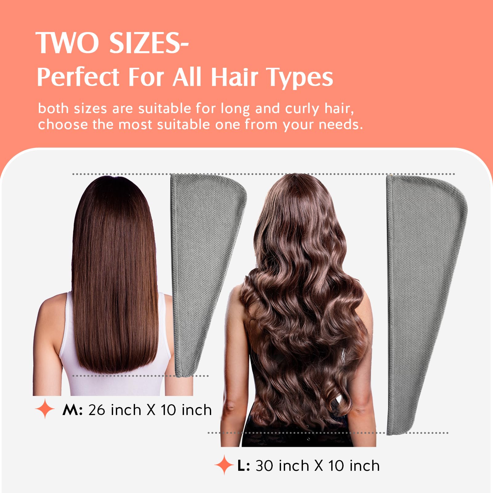 YFONG edge reinforced hair towel long-lasting close-up