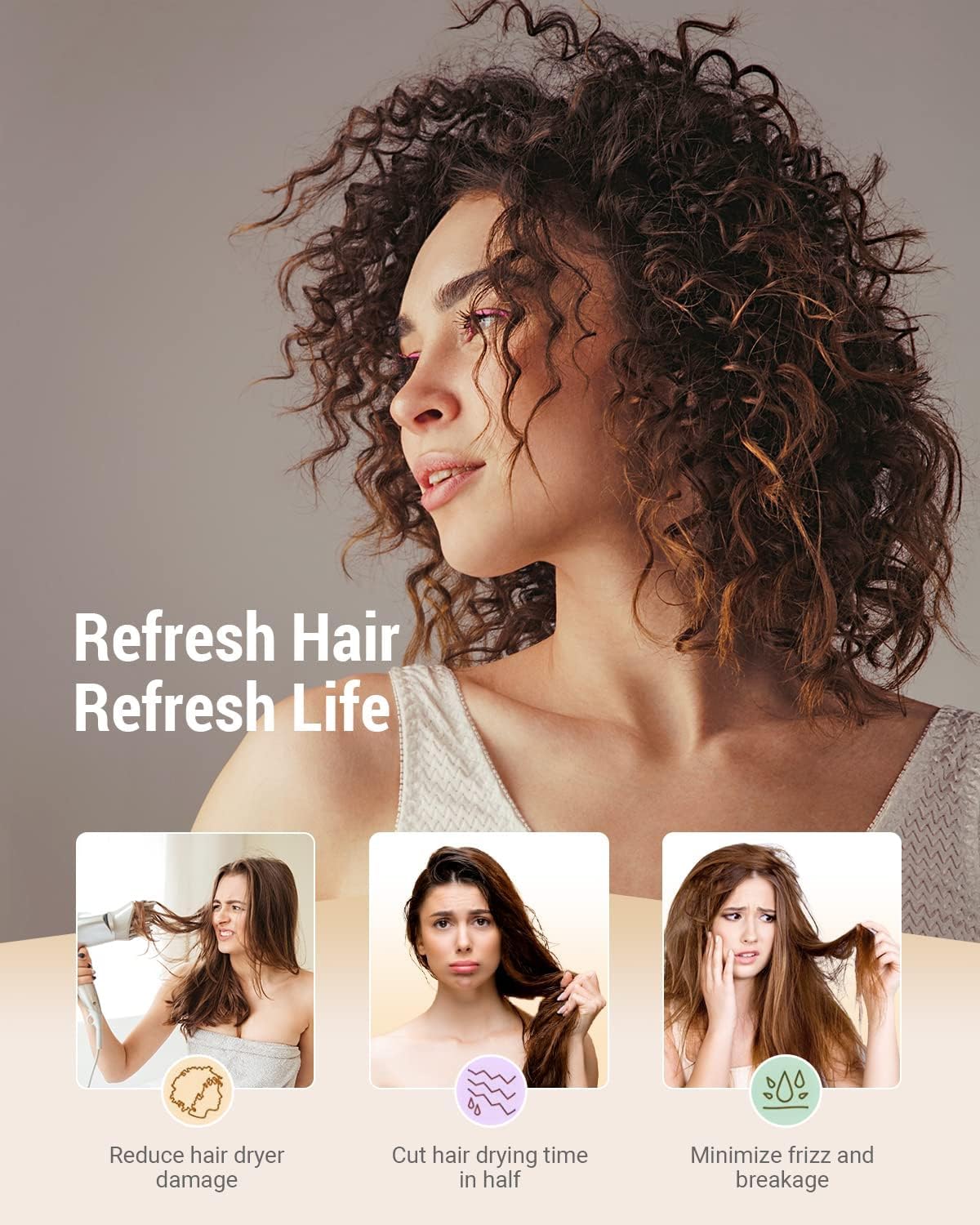 YFONG large hair towel wrap gift box presents practical hair-care accessory.