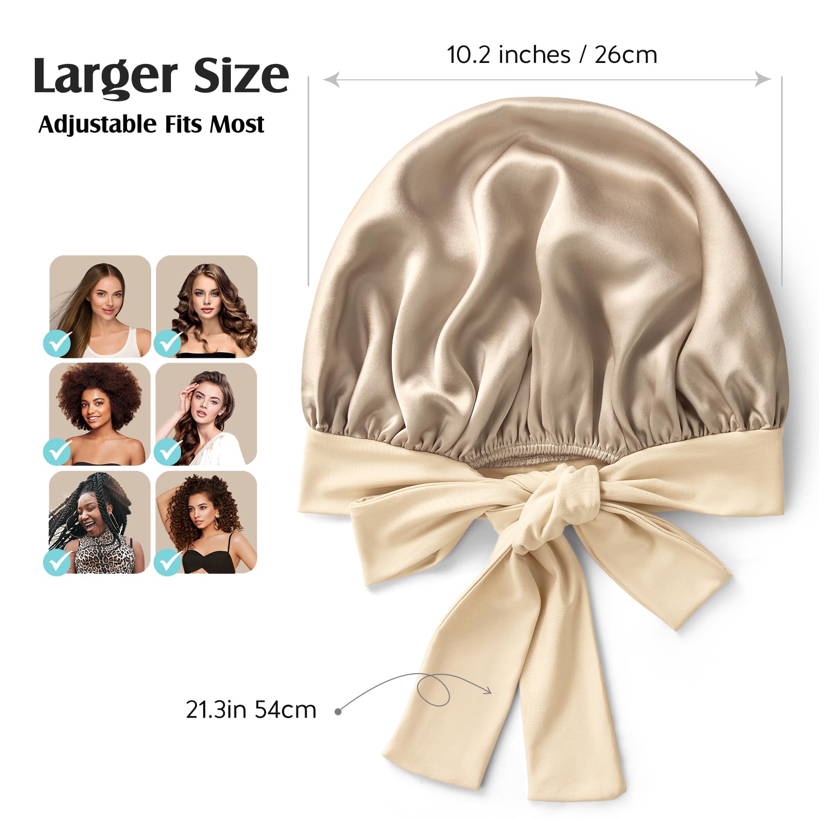 YFONG bonnet ideal for curly hair ready for night care