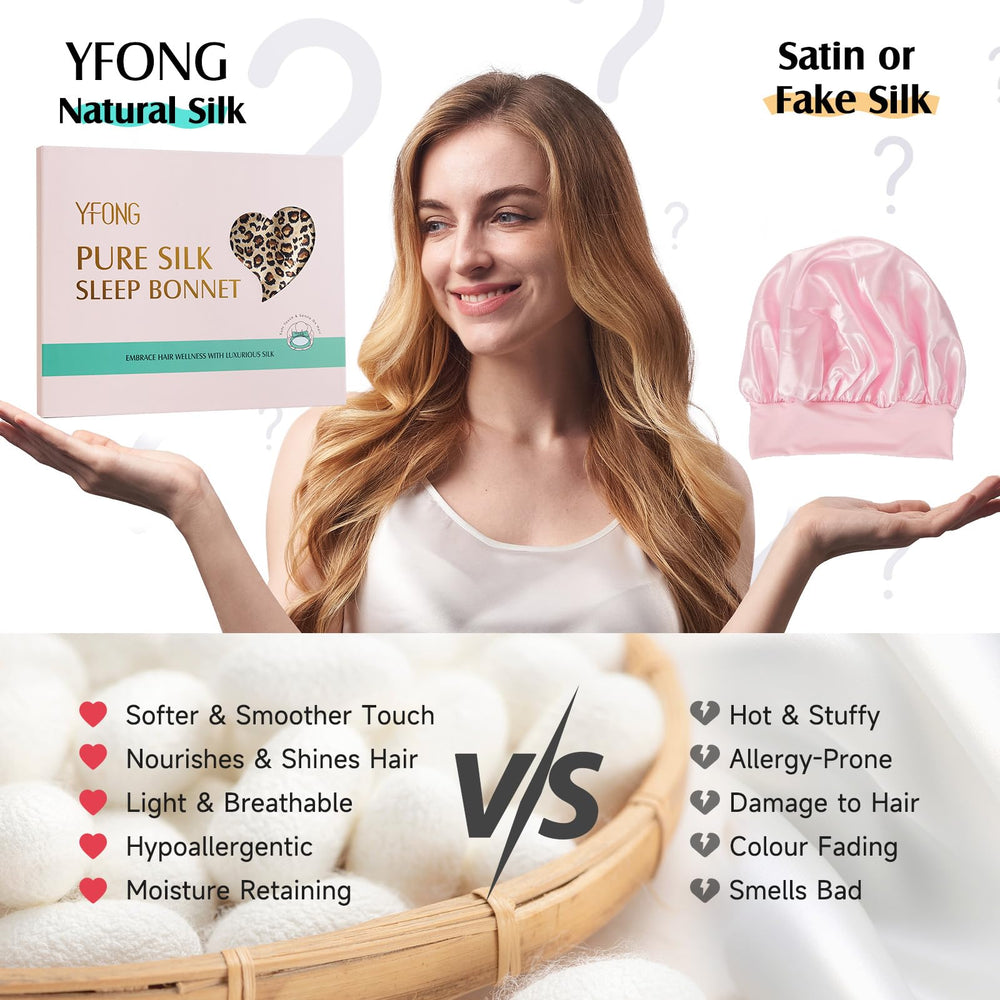 YFONG sleeping cap preserves moisture for smoother morning hair.