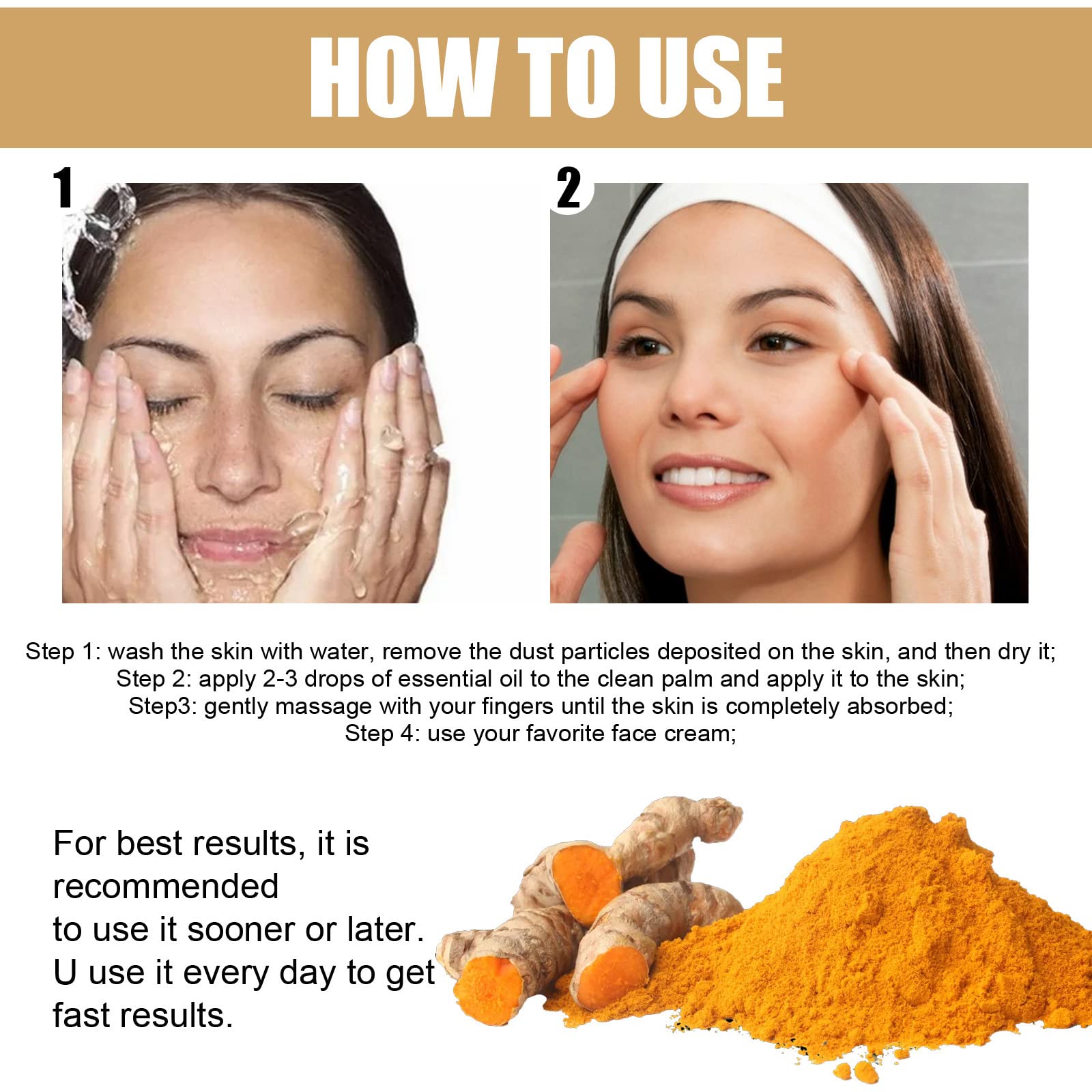 Natural turmeric with olive and sunflower oils nourish daily moisture.