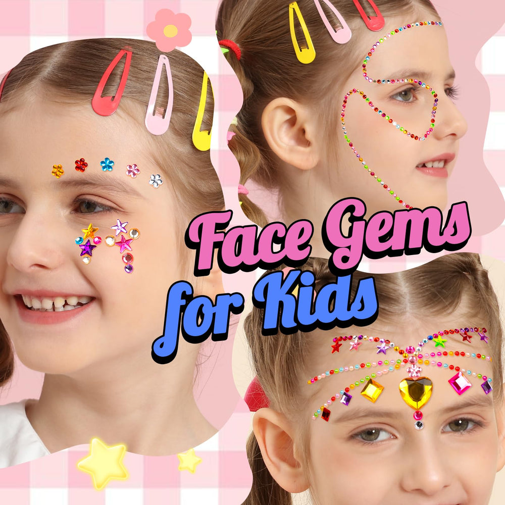 YGDZ bedazzled stickers shine with reflective facets for party looks.