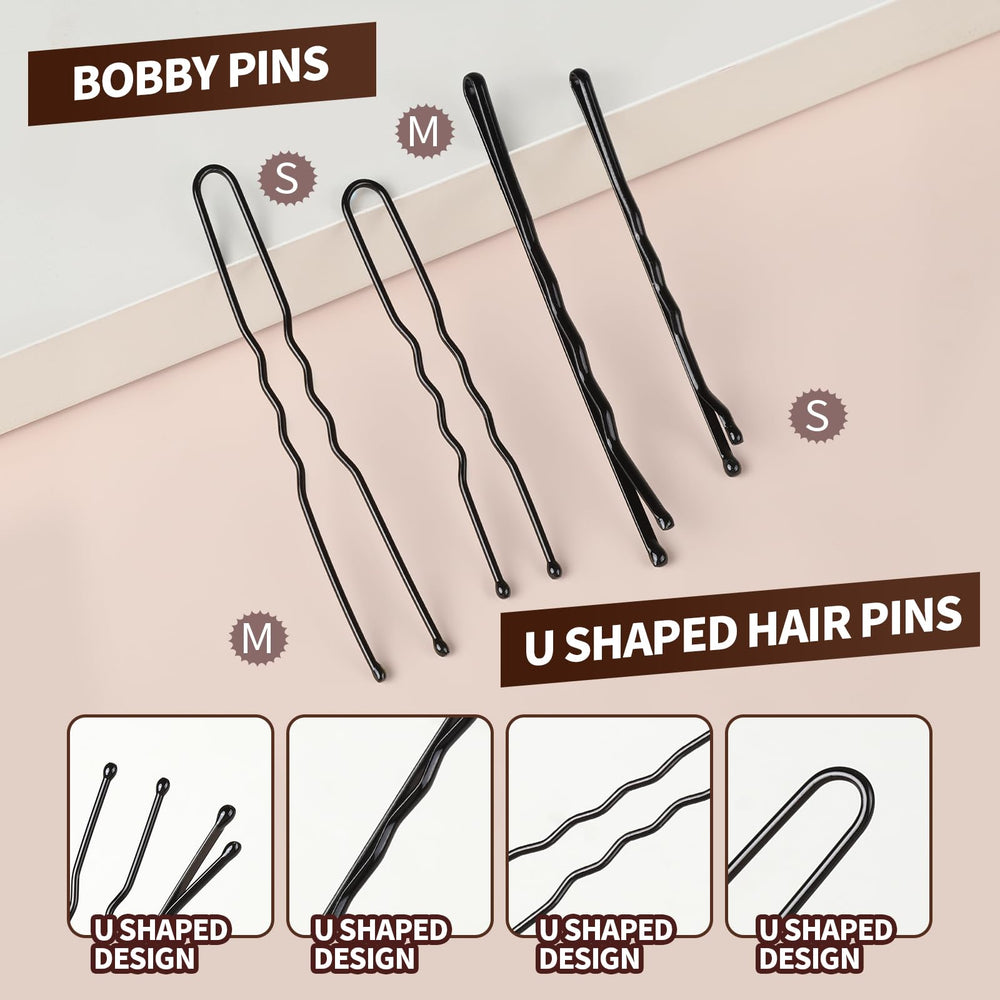YGDZ bobby pins two sizes grip hair firmly without snagging scalp